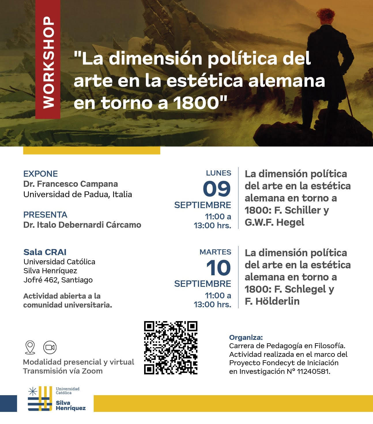 La dimensión política del arte en la estética alemana en torno a 1800 (Sep. 9-10, 2024, Santiago de Chile)